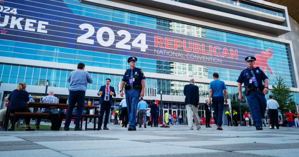 Man arrested near Republican National Convention had AK-47 pistol, ‘Scream’ mask and security uniform