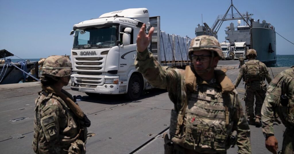 UN Starts Moving Tons Of Aid From U.S.-Built Pier In Gaza Amid Security Fears
